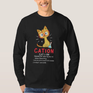 Cation Niedlich Cat Science Chemistry Puacher T-Shirt