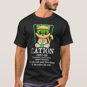 Cation Niedlich Science Cat Pawsitive Cat Liebe Ch T-Shirt