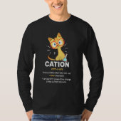 Cation Niedlich Science Cat Pawsitive Element Chem T-Shirt (Vorderseite)