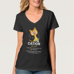 Cation Niedlich Science Cat Pawsitive Element Chem T-Shirt