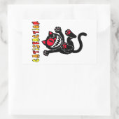 Catisfaction Rechteckiger Aufkleber (Tasche)