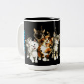 Catitude Cat Lovers Zweifarbige Tasse (Vorderseite Links)