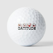 Catitude Golf Balls – Kawaii Cat Designs 🐾💖 Golfball (Vorderseite)