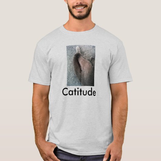 Catitude/Katzenpic Männer-T - Shirt (Vorderseite)