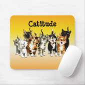 Catitude Niedlich Kitty Cats Mouse Pad Mousepad (Mit Mouse)