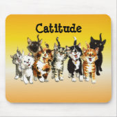Catitude Niedlich Kitty Cats Mouse Pad Mousepad (Vorne)