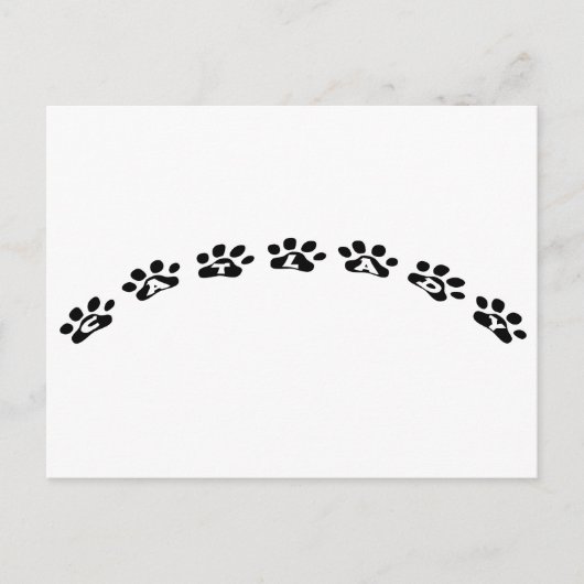 Catlady Postkarte (Vorderseite)