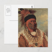 Catlin Native American Art Postkarte (Vorne/Hinten)