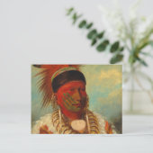 Catlin - The White Cloud, Head of the Iowas Postkarte (Stehend Vorderseite)