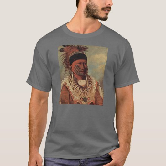 Catlin Ureinwohner-Kunst T-Shirt (Vorderseite)