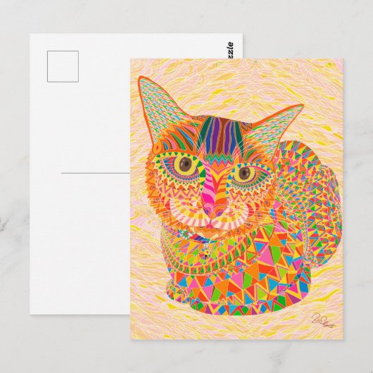 Catloaf Postkarte (Vorne/Hinten)