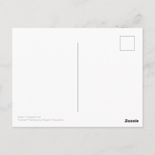 Catloaf Postkarte (Rückseite)