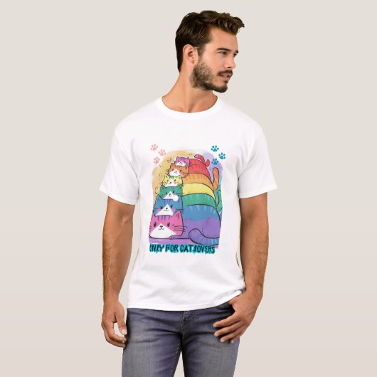Catlovers Stack of Cats T - Shirt (Vorne ganz)