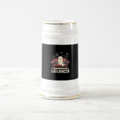 Catloween-Geist Halloween Bierglas (Mittel)