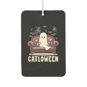 Catloween Ghost Halloween Autolufterfrischer (Vorderseite)