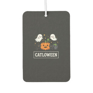Catloween Süße Geisterkatze Halloween Design_1 Autolufterfrischer