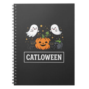 Catloween Süße Geisterkatze Halloween Design_1 Notizblock