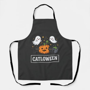 Catloween Süße Geisterkatze Halloween Design_1 Schürze