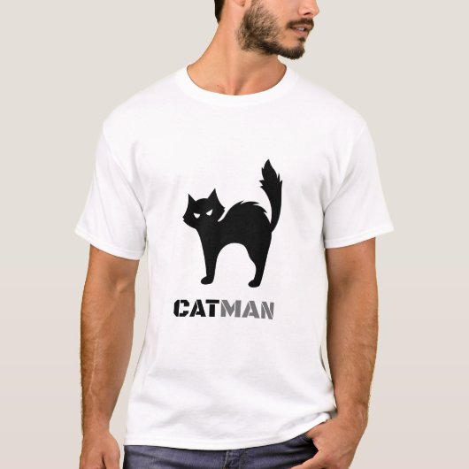 CatMan – Funny Cool Cat T-Shirt for Pet Lovers (Vorderseite)