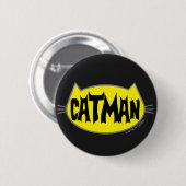 CATMAN Katzenliebhaber-Button Button (Vorne & Hinten)