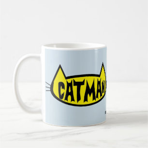 "CATMAN" MÄNNER KATZENLIEBHABER RETRO LOGO KAFFEETASSE