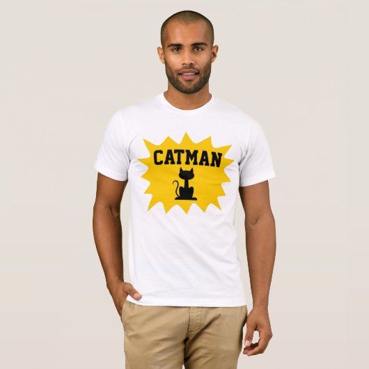 CATMAN Men's Cat T - Shirt (Vorne ganz)