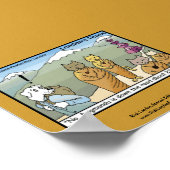 CATmandu & Dogmandu Cartoon Canvas Print Poster (Ecke)