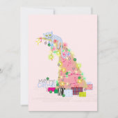 Catmas Tree Christmas Card Karte (Vorderseite)