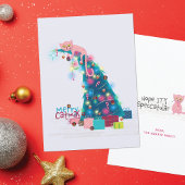 Catmas Tree Christmas Card Karte