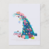 Catmas Tree Christmas Card Postkarte (Vorderseite)