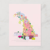 Catmas Tree Christmas Card Postkarte (Vorderseite)