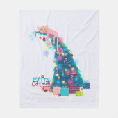 Catmas Tree Christmas Fleecedecke (Vorderseite)