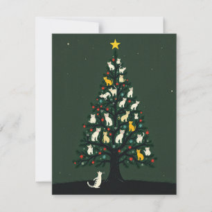 Catmas Tree - Der wahre Gruß an den Feiertagen Feiertagskarte