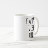 Catmas Vibes Only Holiday Cat Kaffeetasse (VorderseiteRechts)