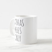 Catmas Vibes Only Holiday Cat Kaffeetasse (Vorderseite Links)