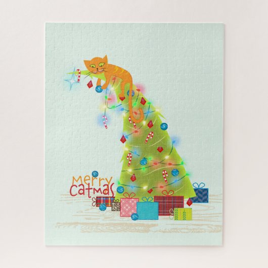Catmas-Weihnachtsbaum Puzzle (Vertikal)