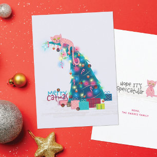 Catmas-Weihnachtskarte Karte