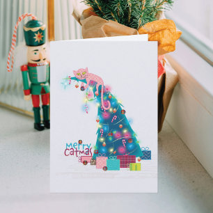 Catmas-Weihnachtskarte Karte