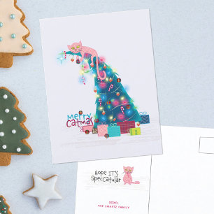 Catmas-Weihnachtskarte Postkarte