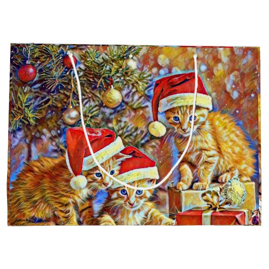 Catmassenbaum Große Geschenktüte (Rückseite)