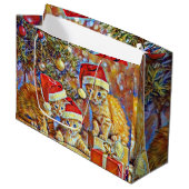 Catmassenbaum Große Geschenktüte (Vorderseite Schrägansicht)