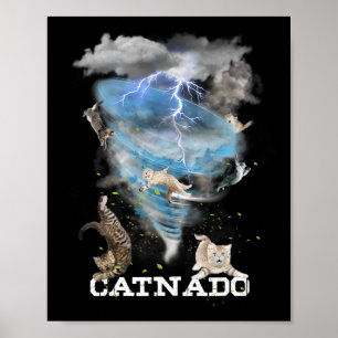 Catnado Funny Beste Grafik Niedliche Katze Lover Poster