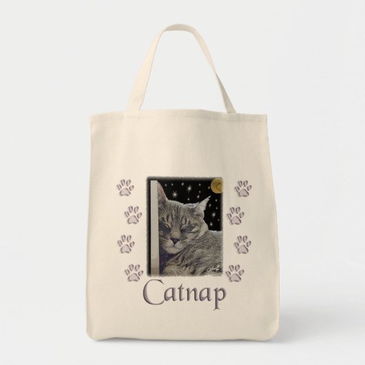Catnap Graue Tabby Katze für Heimtiere Tragetasche (Vorne)