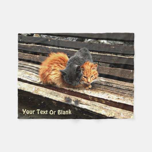 Catnap-Süssen Fleecedecke (Vorderseite (Horizontal))