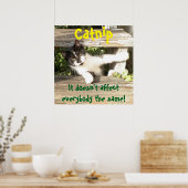 "Catnip", cats, funny, humor, cute, gift Poster (Küche)