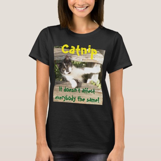 "Catnip", cats, funny, humor, cute, gift T-Shirt (Vorderseite)