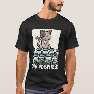 Catnip Dispenser Whisker Tickler Kitten Niedlich T-Shirt