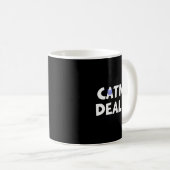 Catnip Er Funny Cat Kaffeetasse (VorderseiteRechts)