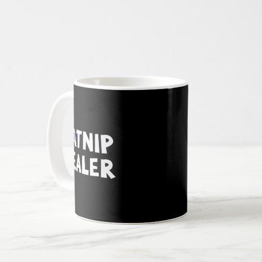 Catnip Er Funny Cat Kaffeetasse (Vorderseite Links)
