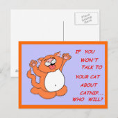 Catnip Kitty Postcard Postkarte (Vorne/Hinten)